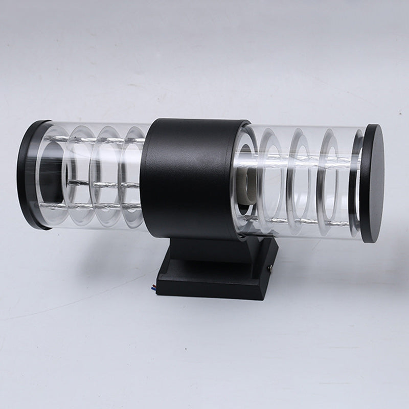 Waterproof Aluminum Glass 2-Light Wall Sconce Lamp