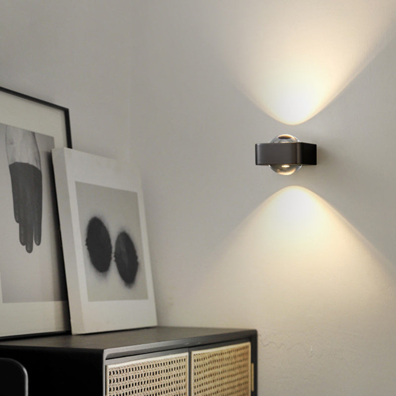 Scandinavian Rectangle Iron Acrylic LED Wall Sconce Lamp