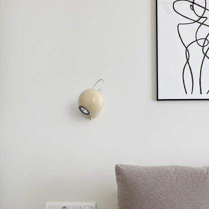 Nordic Magnetic Round Orb Iron LED Wall Sconce Lamp