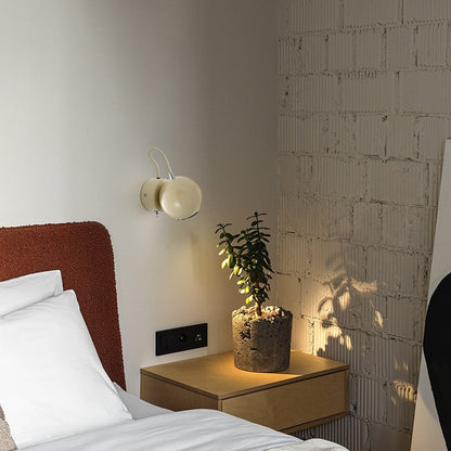 Nordic Magnetic Round Orb Iron LED Wall Sconce Lamp
