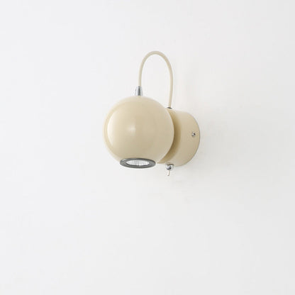 Nordic Magnetic Round Orb Iron LED Wall Sconce Lamp