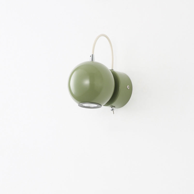 Nordic Magnetic Round Orb Iron LED Wall Sconce Lamp