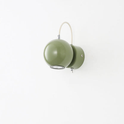 Nordic Magnetic Round Orb Iron LED Wall Sconce Lamp