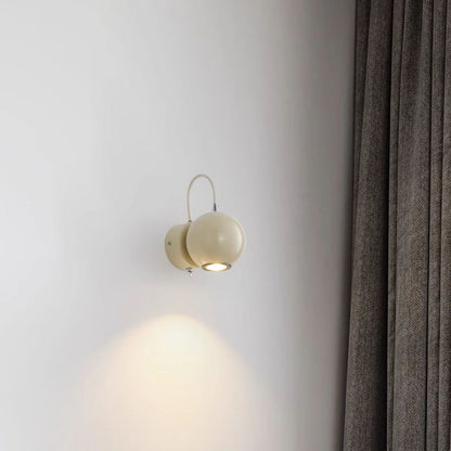Nordic Magnetic Round Orb Iron LED Wall Sconce Lamp