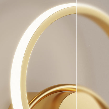 Scandinavian Circle Iron Acrylic Glass LED Wall Sconce Lamp