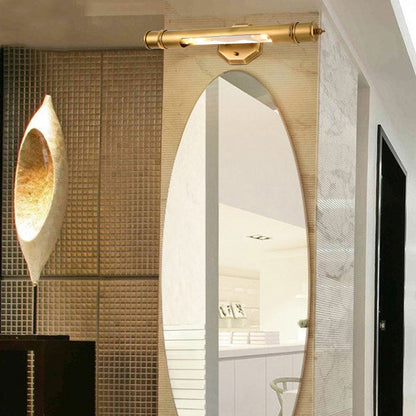 Round Cylinder Copper Aluminum 2-Light Wall Sconce Lamp