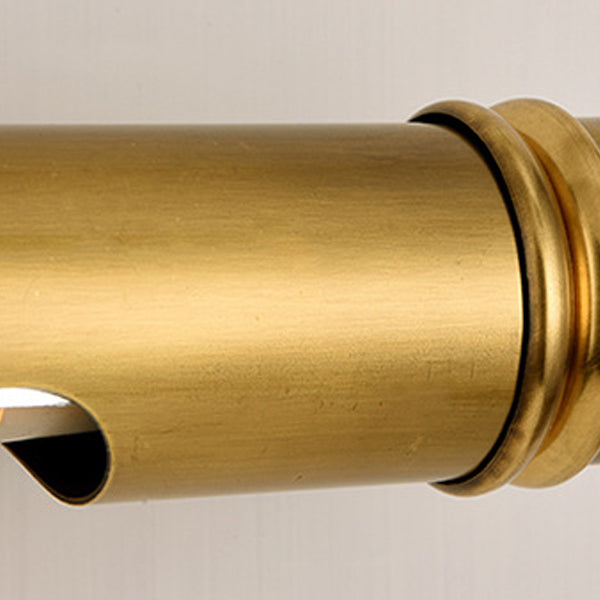 Round Cylinder Copper Aluminum 2-Light Wall Sconce Lamp