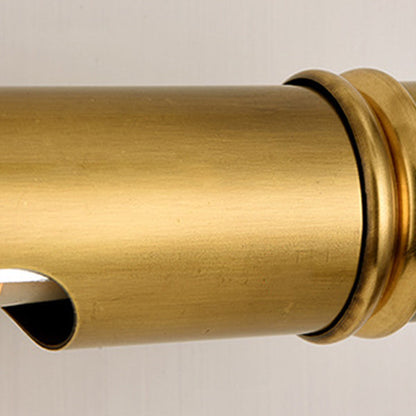 Round Cylinder Copper Aluminum 2-Light Wall Sconce Lamp