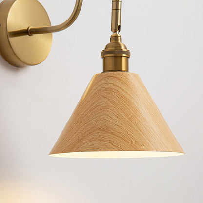 Traditional Rotatable Cone Iron 1-Light Wall Sconce Lamp