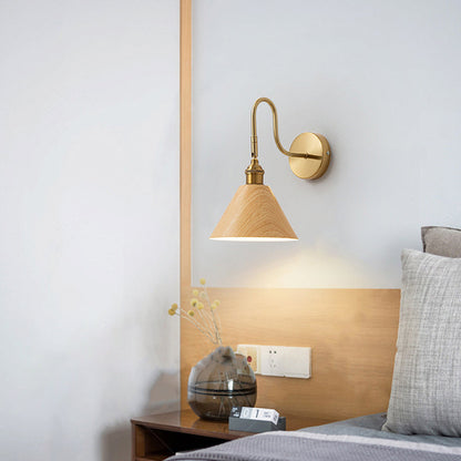 Traditional Rotatable Cone Iron 1-Light Wall Sconce Lamp