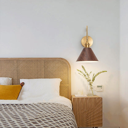 Traditional Rotatable Cone Iron 1-Light Wall Sconce Lamp