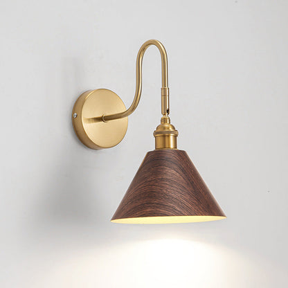 Traditional Rotatable Cone Iron 1-Light Wall Sconce Lamp