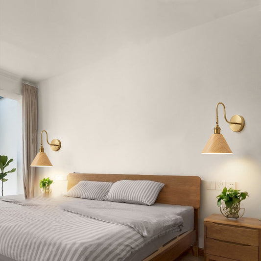 Traditional Rotatable Cone Iron 1-Light Wall Sconce Lamp