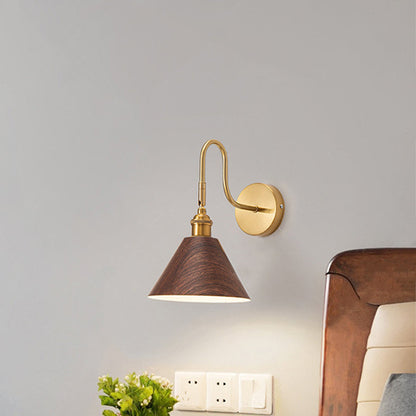 Traditional Rotatable Cone Iron 1-Light Wall Sconce Lamp