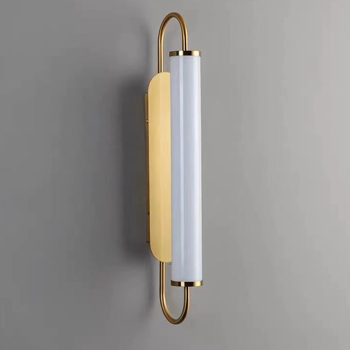 Linear Cylinder Iron Acrylic LED Wall Sconce Lamp