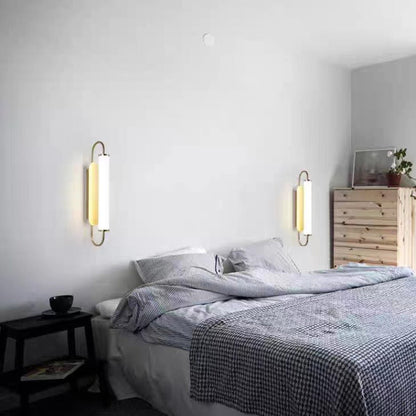 Linear Cylinder Iron Acrylic LED Wall Sconce Lamp