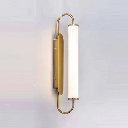 Linear Cylinder Iron Acrylic LED Wall Sconce Lamp