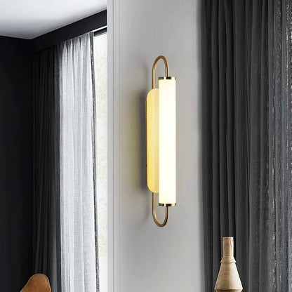 Linear Cylinder Iron Acrylic LED Wall Sconce Lamp
