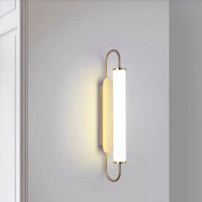 Linear Cylinder Iron Acrylic LED Wall Sconce Lamp