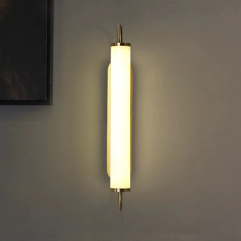 Linear Cylinder Iron Acrylic LED Wall Sconce Lamp