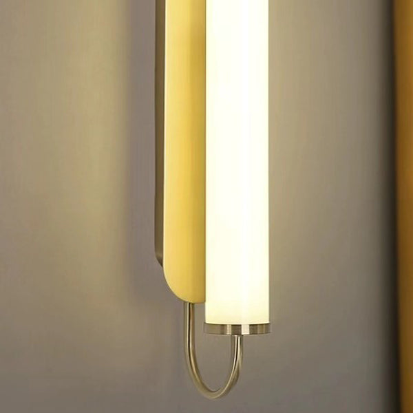 Linear Cylinder Iron Acrylic LED Wall Sconce Lamp