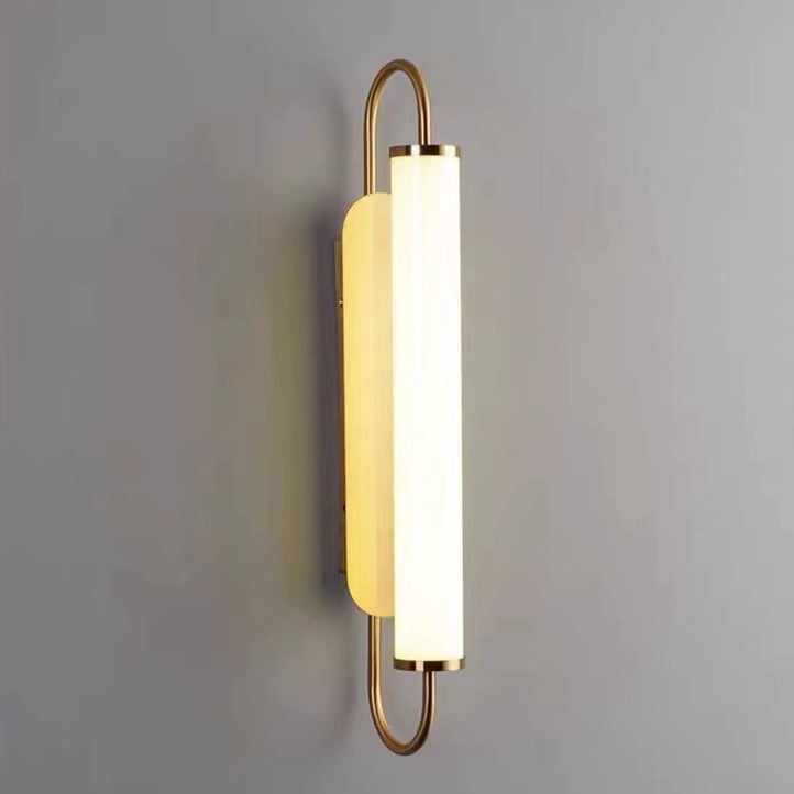 Linear Cylinder Iron Acrylic LED Wall Sconce Lamp