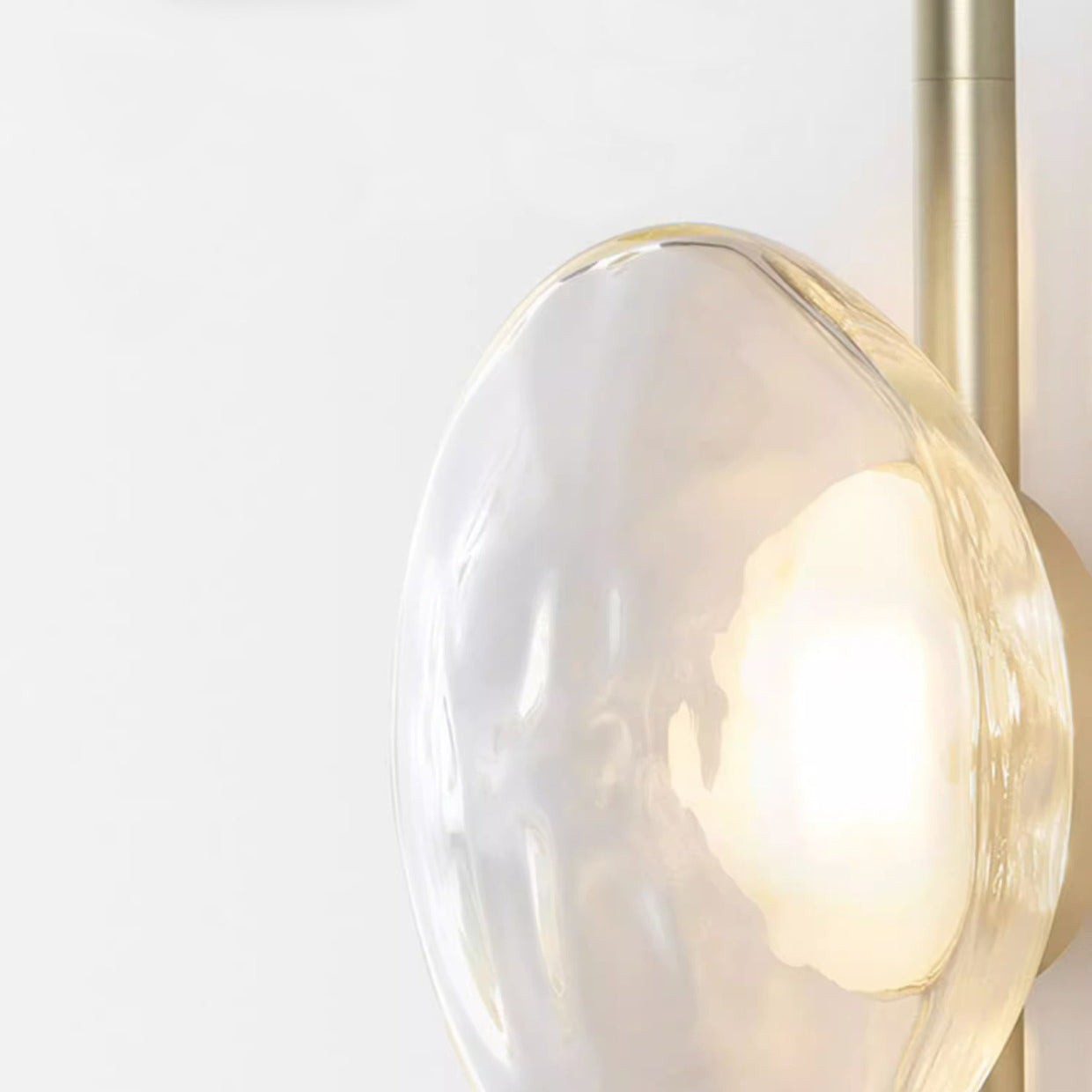 Contemporary Nordic Round Iron Glass LED Wall Sconce Lamp