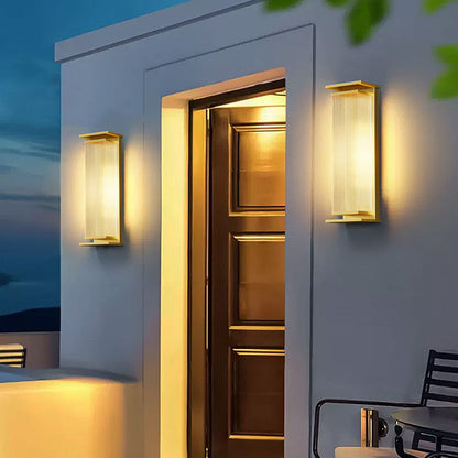 Solar Rectangle PC Stainless Steel LED Wall Sconce Lamp