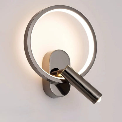 Oval Iron Aluminum Glass Spotlight LED Wall Sconce Lamp