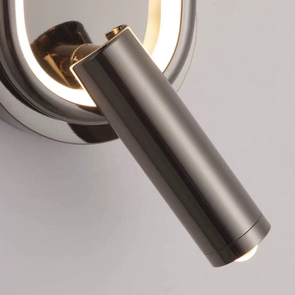 Oval Iron Aluminum Glass Spotlight LED Wall Sconce Lamp