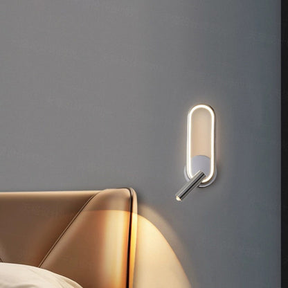 Oval Iron Aluminum Glass Spotlight LED Wall Sconce Lamp