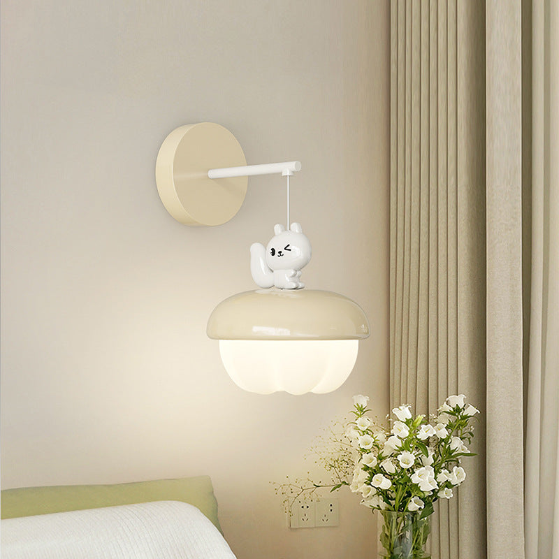 Nordic Pinecone Shape Round PE Iron LED Wall Sconce Lamp
