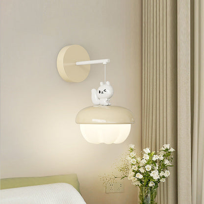 Nordic Pinecone Shape Round PE Iron LED Wall Sconce Lamp