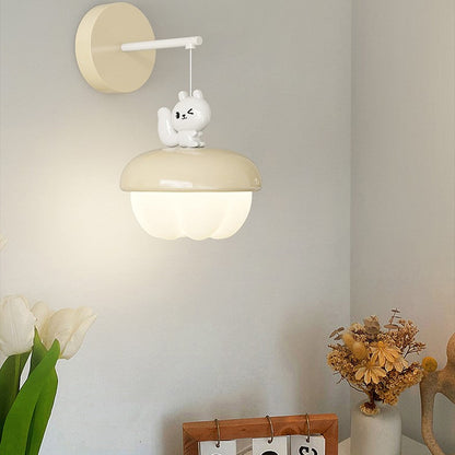 Nordic Pinecone Shape Round PE Iron LED Wall Sconce Lamp