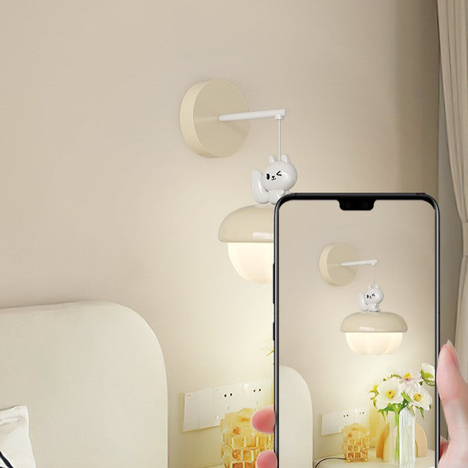 Nordic Pinecone Shape Round PE Iron LED Wall Sconce Lamp