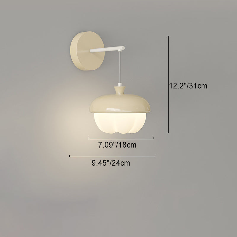 Nordic Pinecone Shape Round PE Iron LED Wall Sconce Lamp