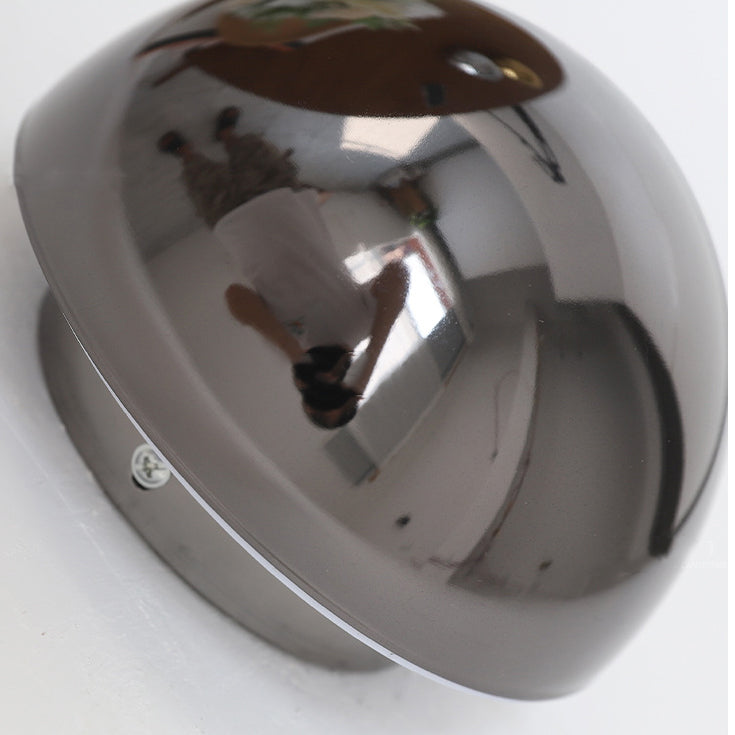 Meteorite Semi-Round Stainless Steel LED Wall Sconce Lamp