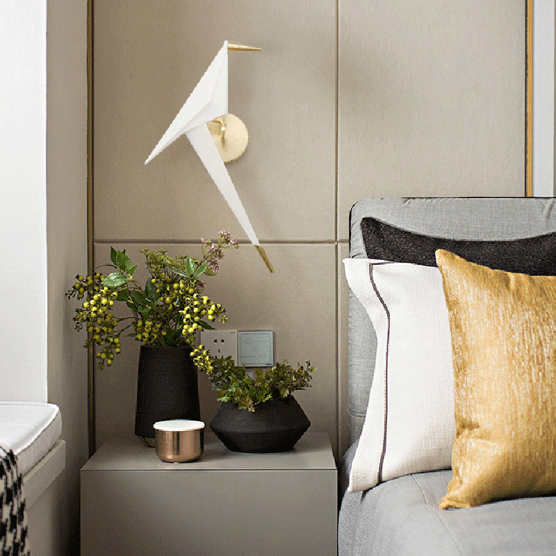 Thousand Paper Cranes Iron Acrylic LED Wall Sconce Lamp
