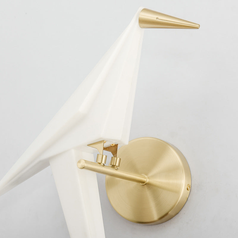 Thousand Paper Cranes Iron Acrylic LED Wall Sconce Lamp