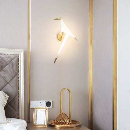 Thousand Paper Cranes Iron Acrylic LED Wall Sconce Lamp