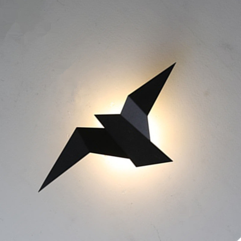 Creative Flying Bird Shape Iron LED Wall Sconce Lamp