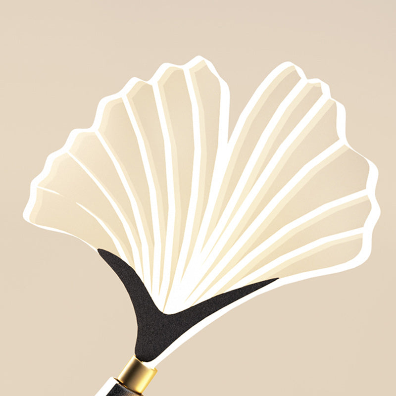 Double Flower Iron Aluminum Acrylic LED Wall Sconce Lamp
