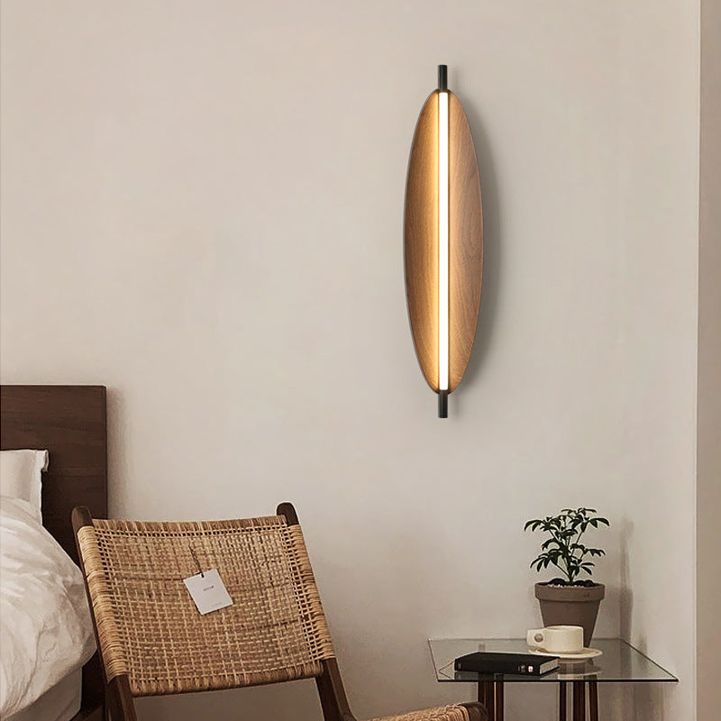 Modern Mid-Century Oval PC Iron LED Wall Sconce Lamp