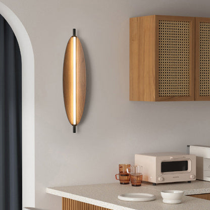 Modern Mid-Century Oval PC Iron LED Wall Sconce Lamp
