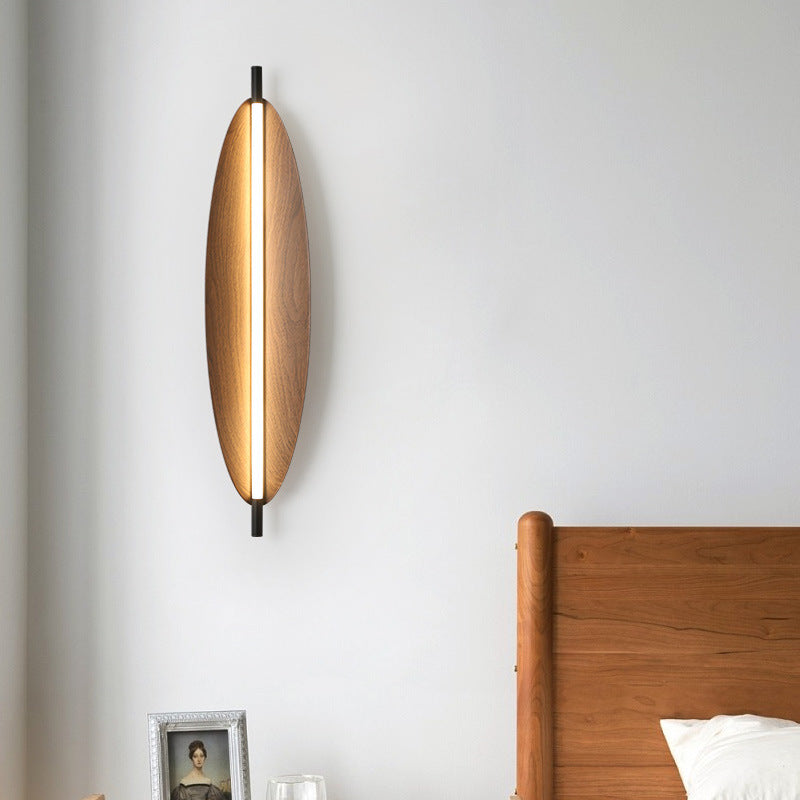 Modern Mid-Century Oval PC Iron LED Wall Sconce Lamp