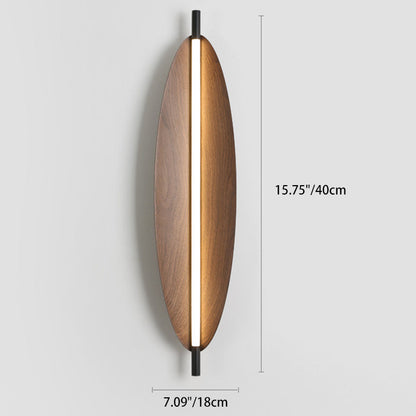 Modern Mid-Century Oval PC Iron LED Wall Sconce Lamp