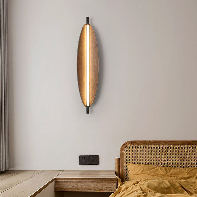 Modern Mid-Century Oval PC Iron LED Wall Sconce Lamp