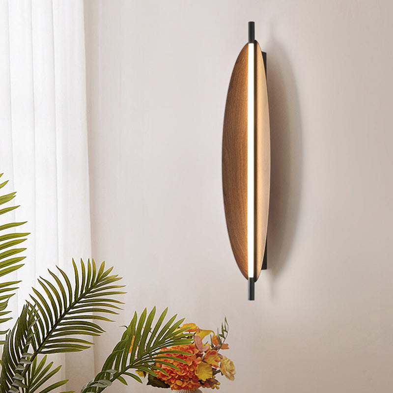 Modern Mid-Century Oval PC Iron LED Wall Sconce Lamp