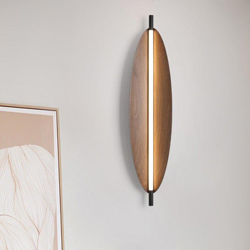 Modern Mid-Century Oval PC Iron LED Wall Sconce Lamp