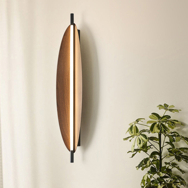Modern Mid-Century Oval PC Iron LED Wall Sconce Lamp